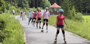 Cantonament la munte pentru sportivii secției de patinaj viteză din Sibiu